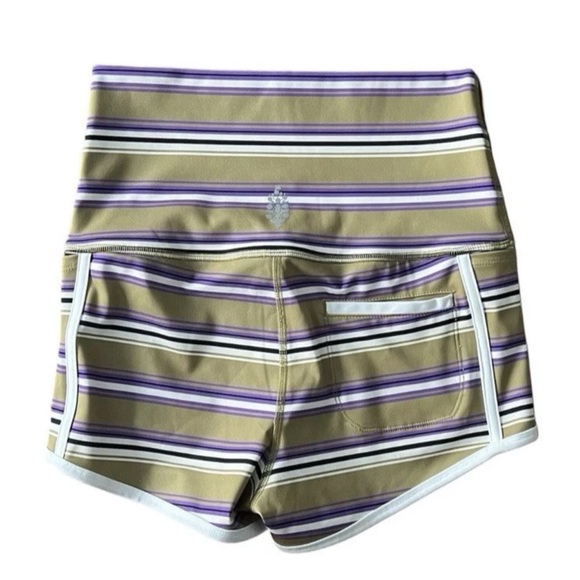 NEW Free People FP Movement Island Time Shorts  Dune Combo Olive Purple Small - Picture 2 of 6